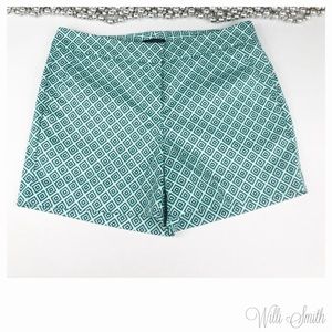 Willi Smith Flat Front Diamond Print Chino Shorts